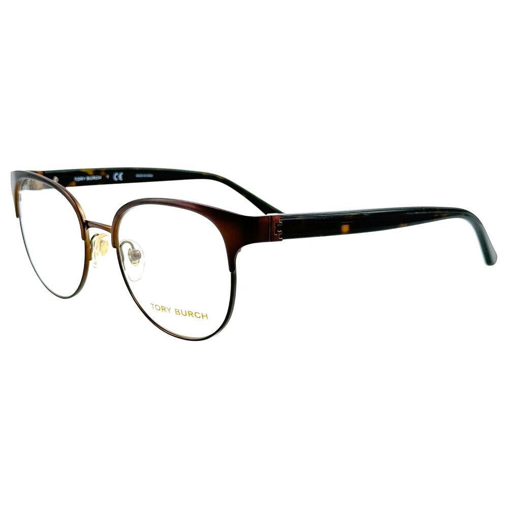 Tory Burch TY1054 Womens Metal Eyeglass Frame 3231 Bronze Havana 50-18